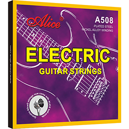 AWR598 Electric Guitar String Set, Plated Steel Plain String, Chrome Alloy Winding